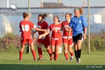 Left to right: Christina Fric, Bailey Maxwell, Nikki VanderWallen, Bailey Player, Marconi player: Cassie Lee